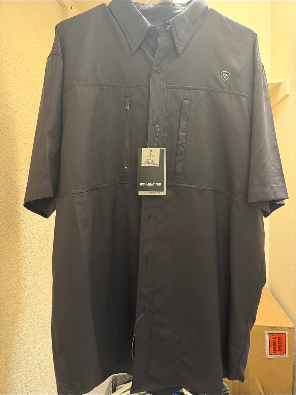 Ariat Black Short-Sleeve Performance Shirt Jacket